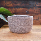 Round Felted Nesting Bowls - Earth Tones - Set of 7