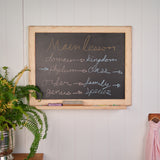 Chalkboard with Maple Wooden Sculpted Frame - 18" x 24" Board