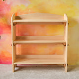 32" Adjustable Maple Wood Shelving Unit/Bookcase + Add-on Parts