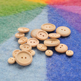 Wooden Button Assortment - 20 Pieces - 4 Sizes