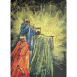 Jumbo Chalkboard Drawing Postcard - Epiphany by Geertje Kapteijns 8.3 x 11.7 inches