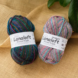 Lanaloft Yarn - Worsted Weight - Hand Painted