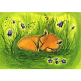 Little Fox, Postcard by Heike Stinner - 4-1/8" x 5-7/8"