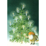 Mini Card with Envelope, Tomten and the Candlelit Tree