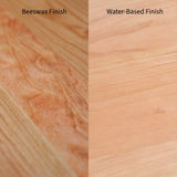 Child Height Wooden Bench with Back - 36" Long