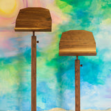Rustic Walnut Music Stand - 28" or 40" Stem