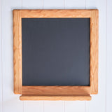 Chalkboard with Wooden Sculpted Frame - 15" x 15" Board