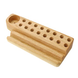 Cherry Wood Crayon Holder - 16 block and 16 stick with Crayon Sharpener Holder