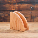 Desktop File Folder Holder - Cherry Wood - 5" L x 2.5" W x 5" H