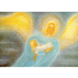 Guardian Angel Postcard and Child by Ruth Elsasser - 4 1/8" x 5 13/16"