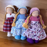 5.5" Waldorf Dollhouse Girl Dolls