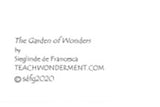 The Garden of Wonders - Large Postcard  - 5.5" x 8.5" By Sieglinde De Francesca