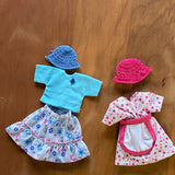 5.5" Dollhouse Girl Doll Outfit Set - 1 Outfit