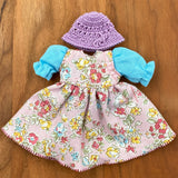 5.5" Dollhouse Girl Doll Outfit Set - 1 Outfit