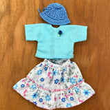 5.5" Dollhouse Girl Doll Outfit Set - 1 Outfit