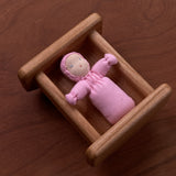 2.5" Waldorf Dollhouse Baby Doll