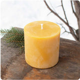 3" x 3" Pillar Beeswax Candle