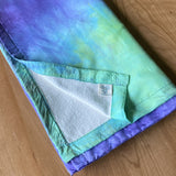 Dyed Organic Cotton Silk Flannel Blanket 38" x 38"