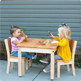 Toddler Table and 2 Chairs Set (ages 1.5 - 4 yrs) - 23" x 23" x 19" H