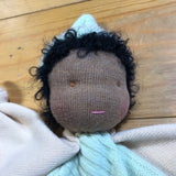 Star Comfort Blanket Doll - Mint & Beige  Cashmere