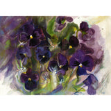 Pansies Card and Envelope by Sigrid Mahncke, 4-1/8" x 5-7/8"