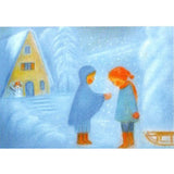 Playing in the Snow Postcard by Ruth Elsasser - 4 1/8" x 5 13/16"