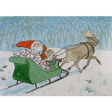 Egon and Santa, Postcard - 4-1/8" x 5-7/8"