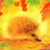 Hedgehog - Postcard by M. v. Zeyl (4.25" x 6")