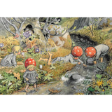 Elsa Beskow Postcard, Forest Kids by the Stream - 4-1/8" x 5-13/16"