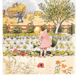 Elsa Beskow Postcard, Set of 12 Months in Swedish - 4-1/8" x 5-13/16"