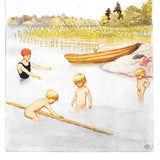 Elsa Beskow Postcard, Set of 12 Months in Swedish - 4-1/8" x 5-13/16"