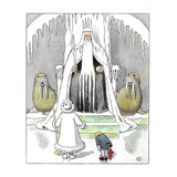 Elsa Beskow Postcard, King Winter - 4-1/8" x 5-13/16"