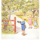 Elsa Beskow Postcard, Set of 12 Months in Swedish - 4-1/8" x 5-13/16"