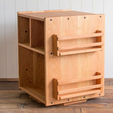 Extra Large Turning/Rotating Bookshelf (Lazy Susan Bottom) - Cherry Wood - 22" L x 22" W x 28.5" H