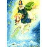 St. Nicholas Postcard by Ilona Bock - 4-1/8" x 5-13/16"