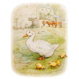 White Duck with Ducklings by Beatrix Potter, Postcard - 4 1/8" x 5 13/16"
