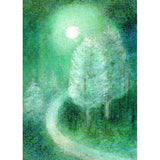 Winter Forest Postcard by Ruth Elsasser - 4 1/8" x 5 13/16"