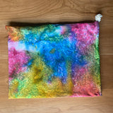XL cotton Gift bag/Storage bag- Rainbow Batik