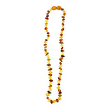 Baltic Amber Necklaces, 12-13" long, Multi-Color, Pebble