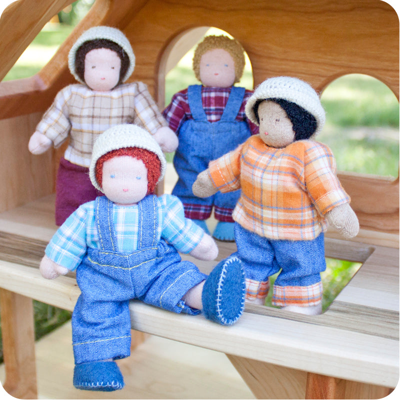 Waldorf Dollhouse Boy Dolls, all 