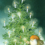 Mini Card with Envelope, Tomten and the Candlelit Tree