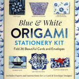 Blue & White Origami Stationery Kit - Notes and Envelopes